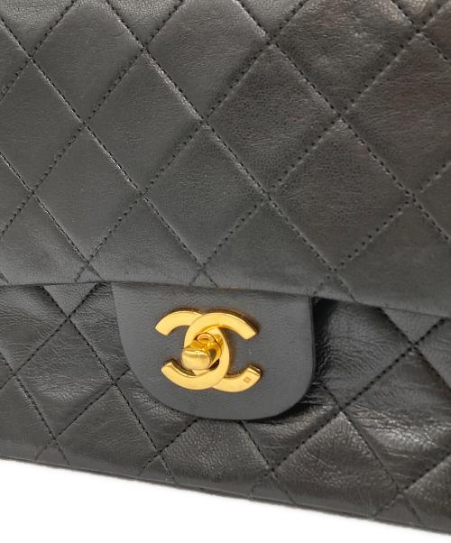 CHANEL（シャネル）CHANEL (シャネル) ダブルフラップマトラッセ25 ブラックの古着・服飾アイテム