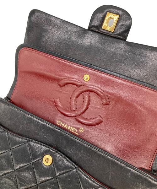 CHANEL（シャネル）CHANEL (シャネル) ダブルフラップマトラッセ25 ブラックの古着・服飾アイテム