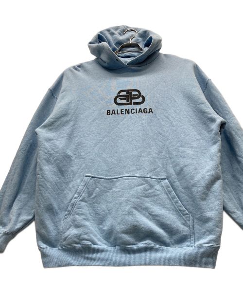 BALENCIAGA（バレンシアガ）BALENCIAGA (バレンシアガ) プルオーバーパーカー ブルー サイズ:Sの古着・服飾アイテム