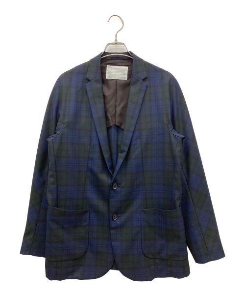 KOLOR（カラー）KOLOR (カラー) ライトクロスセットアップスーツ ネイビー×グリーン サイズ:SIZE 1の古着・服飾アイテム