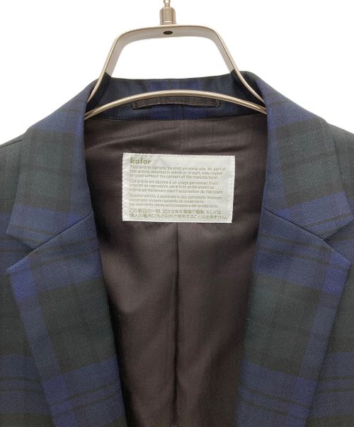 KOLOR（カラー）KOLOR (カラー) ライトクロスセットアップスーツ ネイビー×グリーン サイズ:SIZE 1の古着・服飾アイテム