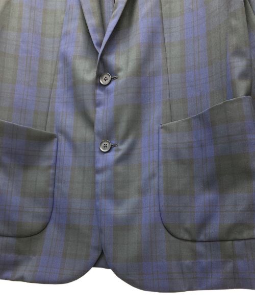 KOLOR（カラー）KOLOR (カラー) ライトクロスセットアップスーツ ネイビー×グリーン サイズ:SIZE 1の古着・服飾アイテム
