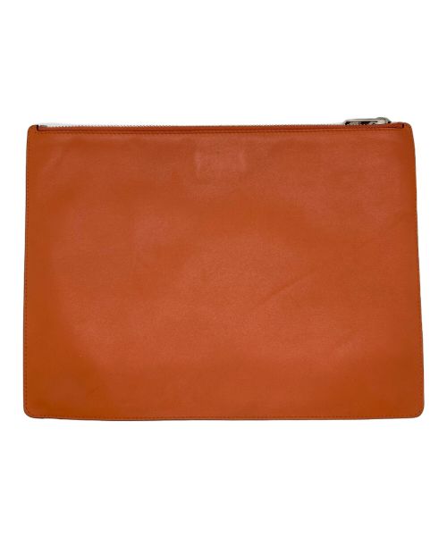 LOEWE（ロエベ）LOEWE (ロエベ) アナグラム　クラッチバッグ オレンジの古着・服飾アイテム