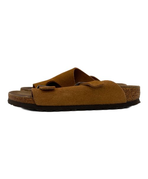 BIRKENSTOCK（ビルケンシュトック）BIRKENSTOCK (ビルケンシュトック) スエードレザーサンダル ブラウン サイズ:23の古着・服飾アイテム