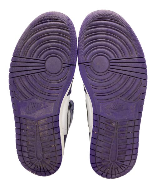 NIKE（ナイキ）NIKE (ナイキ) AIR JORDAN 1 RETRO HIGH OG ホワイト×パープル サイズ:28.0㎝の古着・服飾アイテム