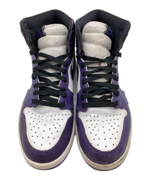NIKE（ナイキ）NIKE (ナイキ) AIR JORDAN 1 RETRO HIGH OG ホワイト×パープル サイズ:28.0㎝の古着・服飾アイテム