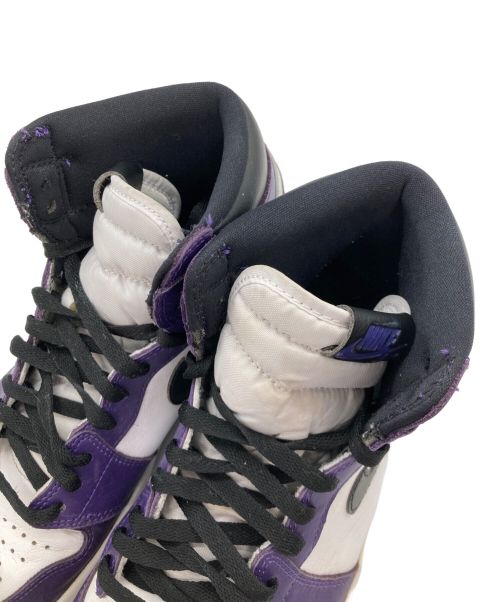 NIKE（ナイキ）NIKE (ナイキ) AIR JORDAN 1 RETRO HIGH OG ホワイト×パープル サイズ:28.0㎝の古着・服飾アイテム