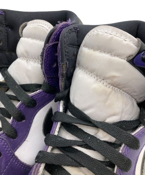 NIKE（ナイキ）NIKE (ナイキ) AIR JORDAN 1 RETRO HIGH OG ホワイト×パープル サイズ:28.0㎝の古着・服飾アイテム