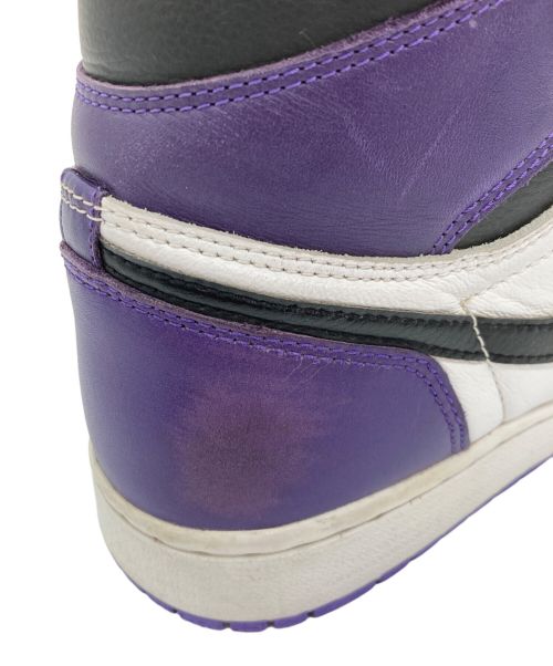 NIKE（ナイキ）NIKE (ナイキ) AIR JORDAN 1 RETRO HIGH OG ホワイト×パープル サイズ:28.0㎝の古着・服飾アイテム