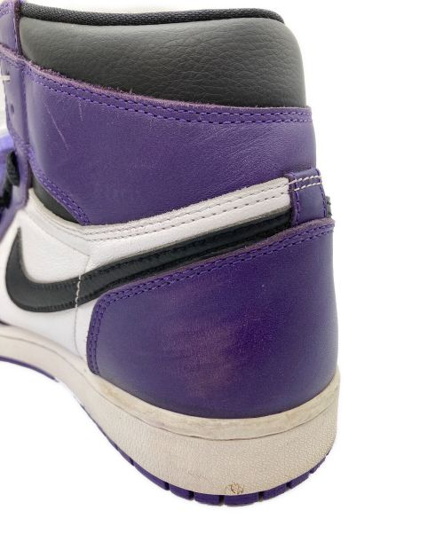 NIKE（ナイキ）NIKE (ナイキ) AIR JORDAN 1 RETRO HIGH OG ホワイト×パープル サイズ:28.0㎝の古着・服飾アイテム