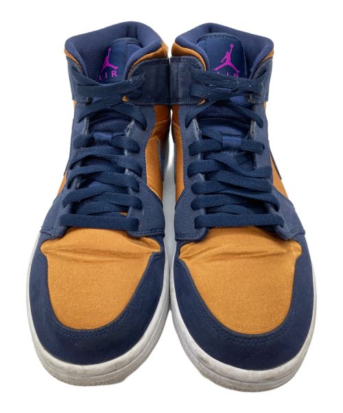 NIKE（ナイキ）NIKE (ナイキ) ナイキ エアジョーダン 1 ミッド スペシャルエディション オブシディアン ネイビー×からし サイズ:26cmの古着・服飾アイテム