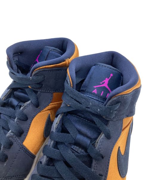 NIKE（ナイキ）NIKE (ナイキ) ナイキ エアジョーダン 1 ミッド スペシャルエディション オブシディアン ネイビー×からし サイズ:26cmの古着・服飾アイテム