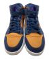 中古・古着 NIKE (ナイキ) ナイキ エアジョーダン 1 ミッド スペシャルエディション オブシディアン ネイビー×からし サイズ:26cm：6000円