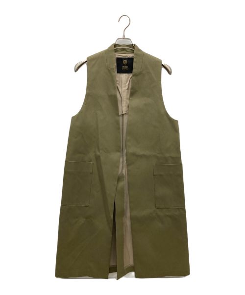 INED（イネド）INED (イネド) チノラファピーチ ロングジレ オリーブ サイズ:SIZE 9の古着・服飾アイテム