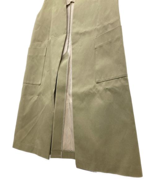 INED（イネド）INED (イネド) チノラファピーチ ロングジレ オリーブ サイズ:SIZE 9の古着・服飾アイテム