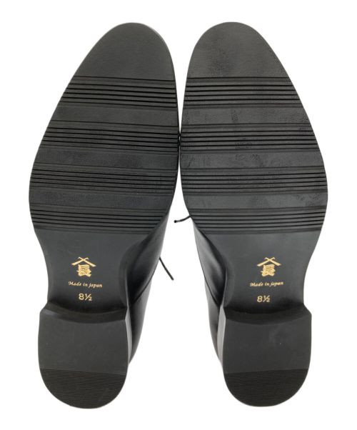 三陽山長（サンヨウヤマチョウ）三陽山長 (サンヨウヤマチョウ) カーフスキンストレートチップシューズ ブラック サイズ:82/1の古着・服飾アイテム