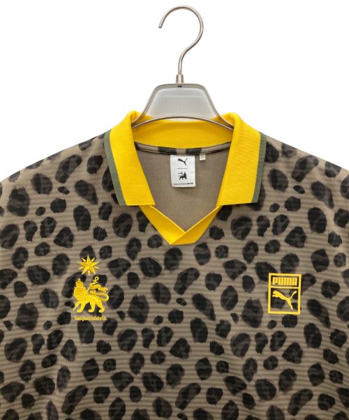 PUMA（プーマ）PUMA (プーマ) SASQUATCHfabrix. (サスクワッチファブリックス) SOCCER SHIRT イエロー×ベージュ サイズ:SIZE Lの古着・服飾アイテム