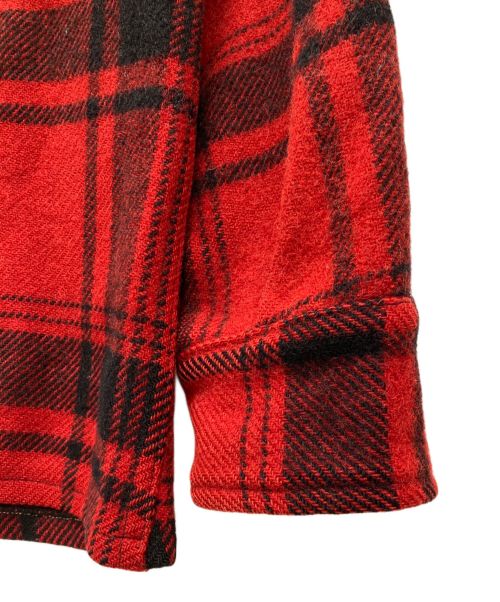 Paragon（パラゴン）Paragon (パラゴン) 50’Sバッファローチェック柄 マッキーノ ジャケット レッド サイズ:表記無の古着・服飾アイテム