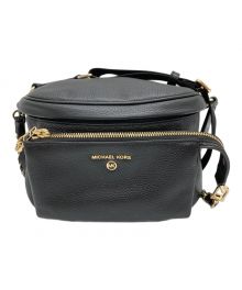 MICHAEL KORS（マイケル・コース）の古着「スリングパック メッセンジャー ミディアム ブラック 」｜ブラック