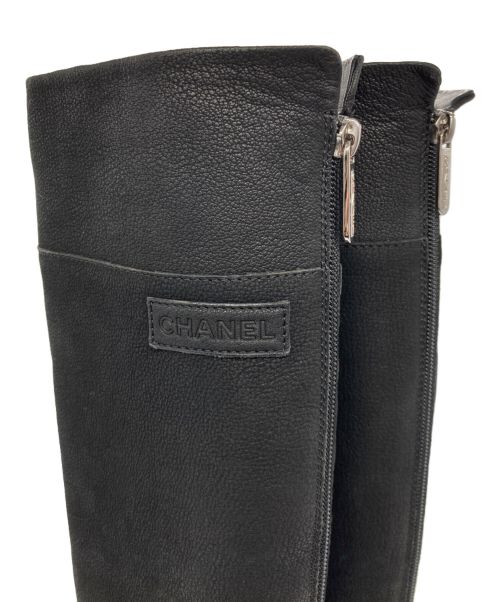CHANEL（シャネル）CHANEL (シャネル) ロングブーツ ブラック サイズ:361/2の古着・服飾アイテム