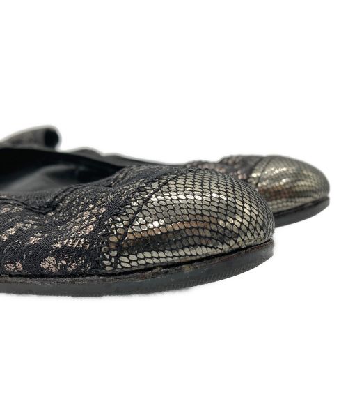 CHANEL（シャネル）CHANEL (シャネル) バレエシューズ ブラック サイズ:361/2の古着・服飾アイテム