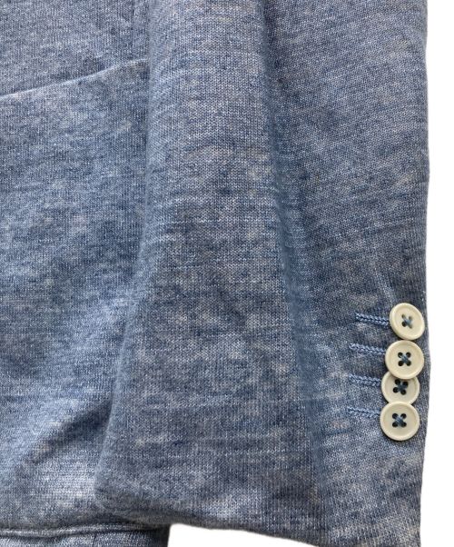 alessandro cantarelli（アレッサンドロ カンタレリ）alessandro cantarelli (アレッサンドロ カンタレリ) リネン混テーラードジャケット ブルー サイズ:SIZE　46の古着・服飾アイテム