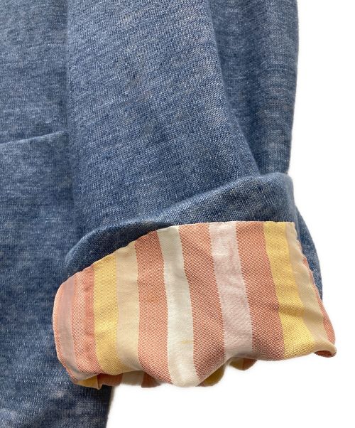 alessandro cantarelli（アレッサンドロ カンタレリ）alessandro cantarelli (アレッサンドロ カンタレリ) リネン混テーラードジャケット ブルー サイズ:SIZE　46の古着・服飾アイテム