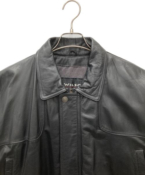wilsons（ウィルソンズ）wilsons (ウィルソンズ) レザージャケット ブラック サイズ:XLの古着・服飾アイテム