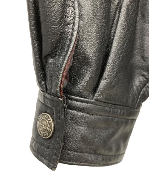 wilsons（ウィルソンズ）wilsons (ウィルソンズ) レザージャケット ブラック サイズ:XLの古着・服飾アイテム