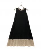 FENNELフェンネル）の古着「ノースリーブワンピース」｜ブラック