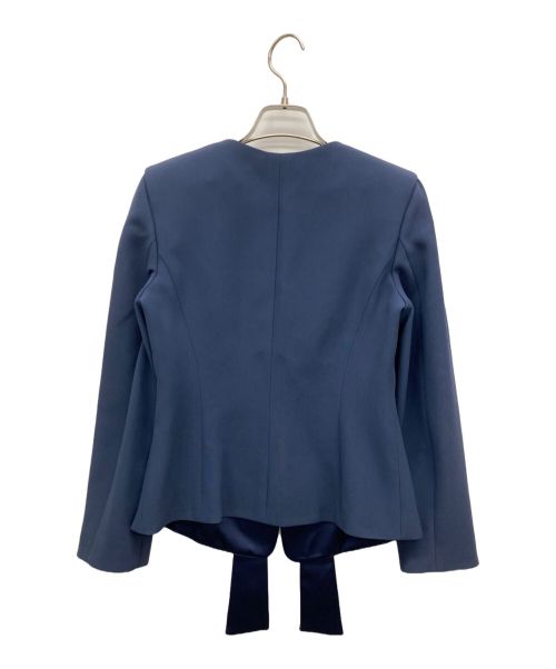 ARMANI（アルマーニ）ARMANI (アルマーニ) クレープサテンジャケット ブルー サイズ:USA　36の古着・服飾アイテム
