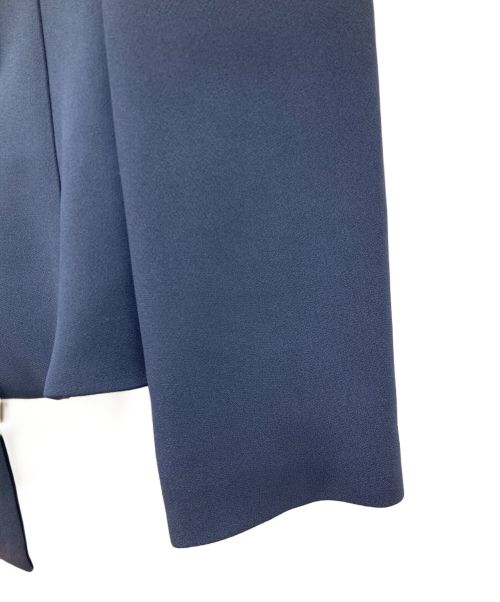 ARMANI（アルマーニ）ARMANI (アルマーニ) クレープサテンジャケット ブルー サイズ:USA　36の古着・服飾アイテム