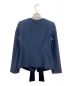 ARMANI (アルマーニ) クレープサテンジャケット ブルー サイズ:USA　36：8000円