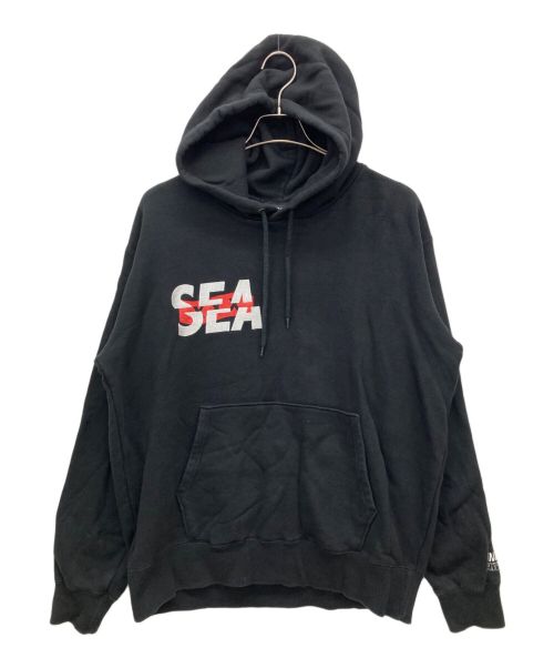 WIND AND SEA（ウィンダンシー）WIND AND SEA (ウィンド アンド シー) プルオーバーパーカー ブラック サイズ:SIZE Lの古着・服飾アイテム