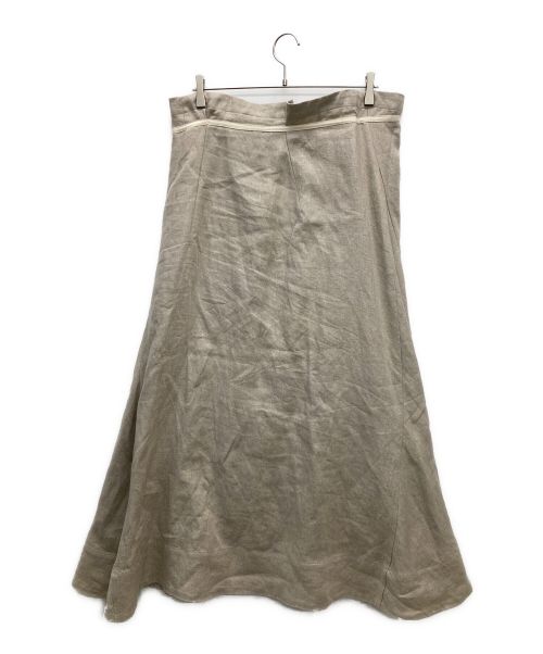 CHAOS（カオス）CHAOS (カオス) リネンヘリンボーンラップスカート ベージュ サイズ:SIZE Fの古着・服飾アイテム