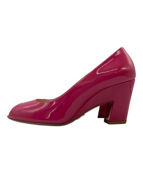PRADA（プラダ）PRADA (プラダ) オープントゥーパンプス ピンク サイズ:SIZE 36の古着・服飾アイテム