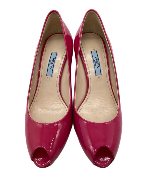 PRADA（プラダ）PRADA (プラダ) オープントゥーパンプス ピンク サイズ:SIZE 36の古着・服飾アイテム