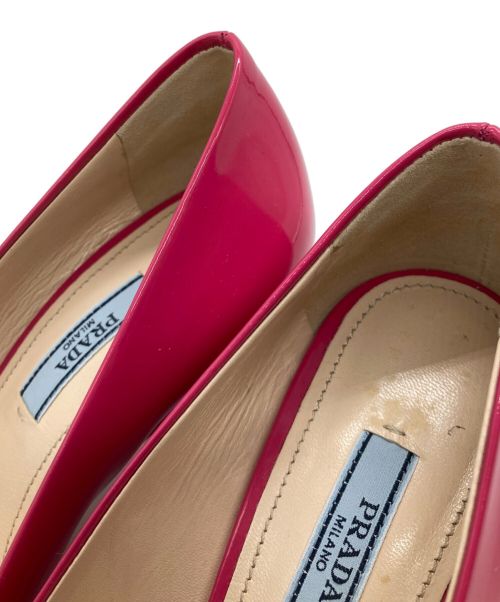 PRADA（プラダ）PRADA (プラダ) オープントゥーパンプス ピンク サイズ:SIZE 36の古着・服飾アイテム