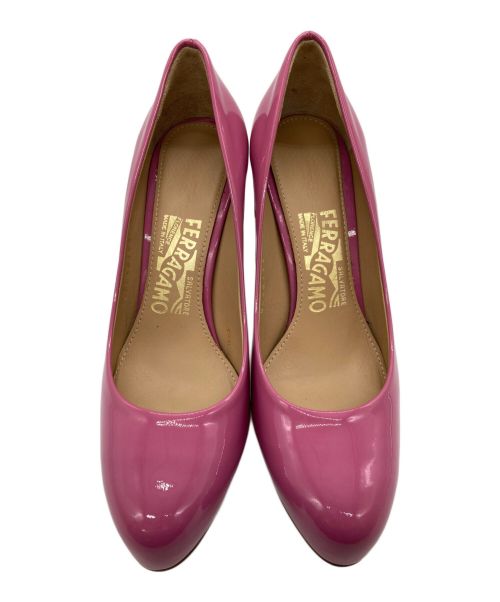Salvatore Ferragamo（サルヴァトーレ フェラガモ）Salvatore Ferragamo (サルヴァトーレ フェラガモ) ハイヒールパンプス ピンク サイズ:SIZE 5の古着・服飾アイテム