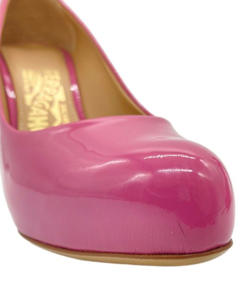 Salvatore Ferragamo（サルヴァトーレ フェラガモ）Salvatore Ferragamo (サルヴァトーレ フェラガモ) ハイヒールパンプス ピンク サイズ:SIZE 5の古着・服飾アイテム