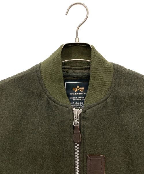 ALPHA（アルファ）ALPHA (アルファ) MA-1ジャケット カーキ サイズ:SIZE Mの古着・服飾アイテム
