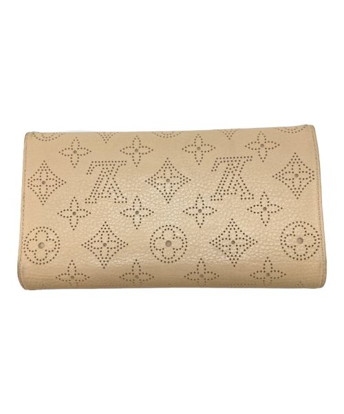 LOUIS VUITTON（ルイ ヴィトン）LOUIS VUITTON (ルイ ヴィトン) マヒナ ポルトフォイユ・イリ ベージュの古着・服飾アイテム