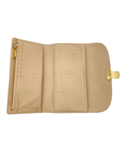LOUIS VUITTON（ルイ ヴィトン）LOUIS VUITTON (ルイ ヴィトン) マヒナ ポルトフォイユ・イリ ベージュの古着・服飾アイテム