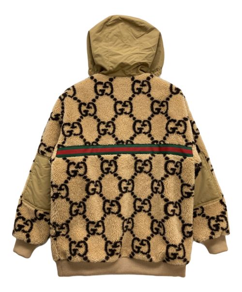 GUCCI（グッチ）GUCCI (グッチ) 23SS マキシGG ウールジャージジップアップジャケット ブラウン サイズ:SIZE Ｍの古着・服飾アイテム