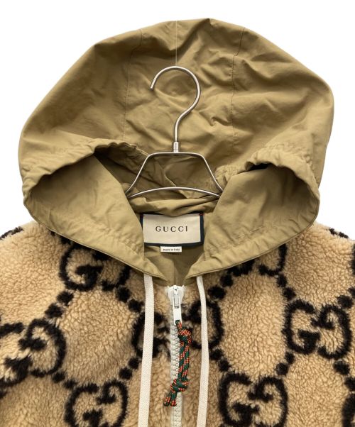 GUCCI（グッチ）GUCCI (グッチ) 23SS マキシGG ウールジャージジップアップジャケット ブラウン サイズ:SIZE Ｍの古着・服飾アイテム