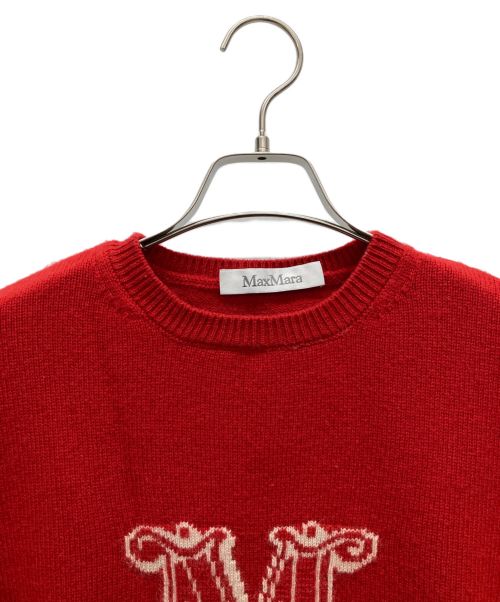 MaxMara（マックスマーラ）MaxMara (マックスマーラ) ニット レッド サイズ:SIZE 170の古着・服飾アイテム