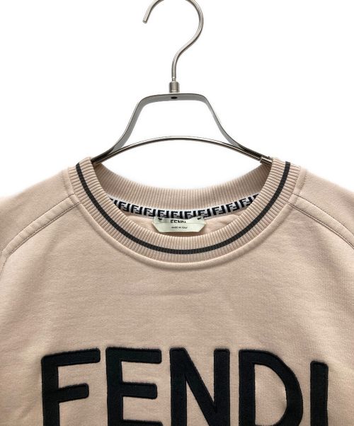 FENDI（フェンディ）FENDI (フェンディ) ロゴスウェット ピンク サイズ:SIZE Lの古着・服飾アイテム