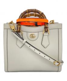 GUCCI（グッチ）の古着「バンブー ダイアナ スモールトート」｜アイボリー