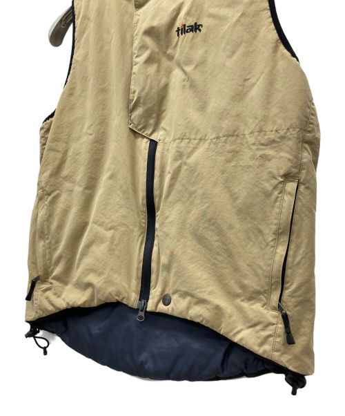 tilak（ティラック）tilak (ティラック) 中綿ベスト ベージュ サイズ:SIZE XSの古着・服飾アイテム