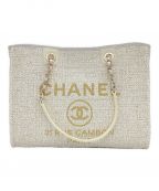 CHANELシャネル）の古着「ドーヴィル トートバッグA67001　」｜アイボリー